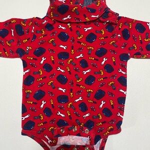 90s Tool Pattern Baby Onsie